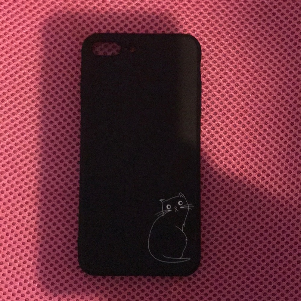 iPhone 7 plus black cat case